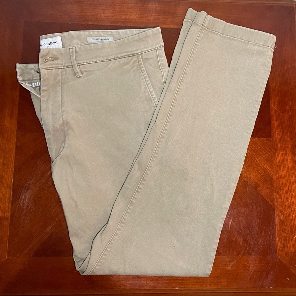 Tan Athletic Fit Goodfellow&Co Chinos